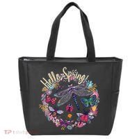 Hello Spring Floral Bugs Tote Bag thumb 0
