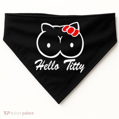 Hello Titty USA-Made Doggie Bandana
