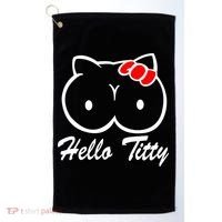 Hello Titty Golf Towel thumb 0