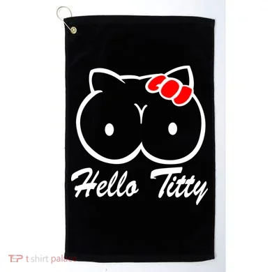 Hello Titty Golf Towel