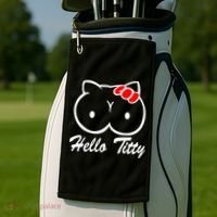 Hello Titty Golf Towel thumb 2