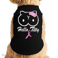 Hello Titty Breast Cancer Doggie Tank thumb 0