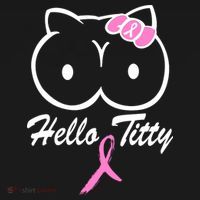 Hello Titty Breast Cancer Hoodie thumb 2