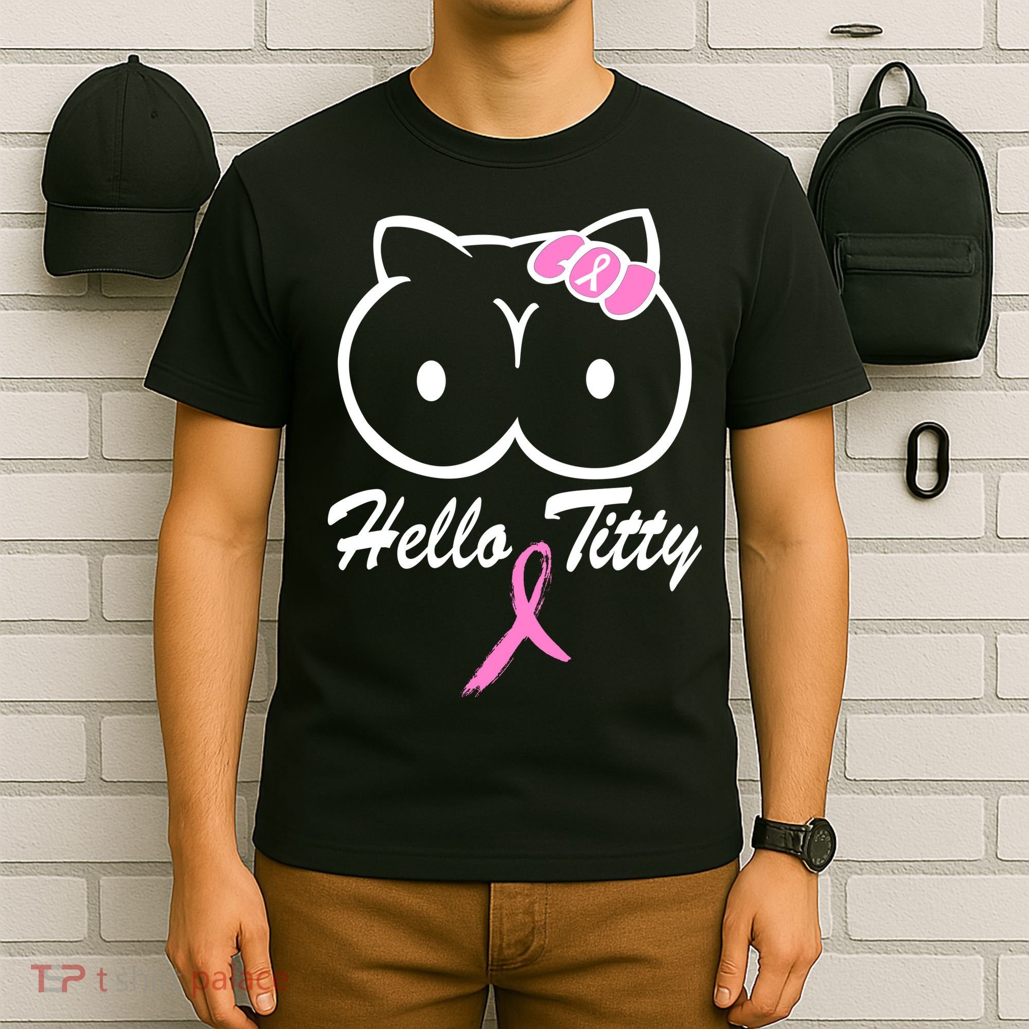 Hello Titty Breast Cancer T-Shirt
