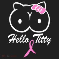 Hello Titty Breast Cancer Beanie thumb 2