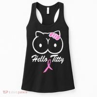 Hello Titty Breast Cancer Women's Tank Top thumb 0