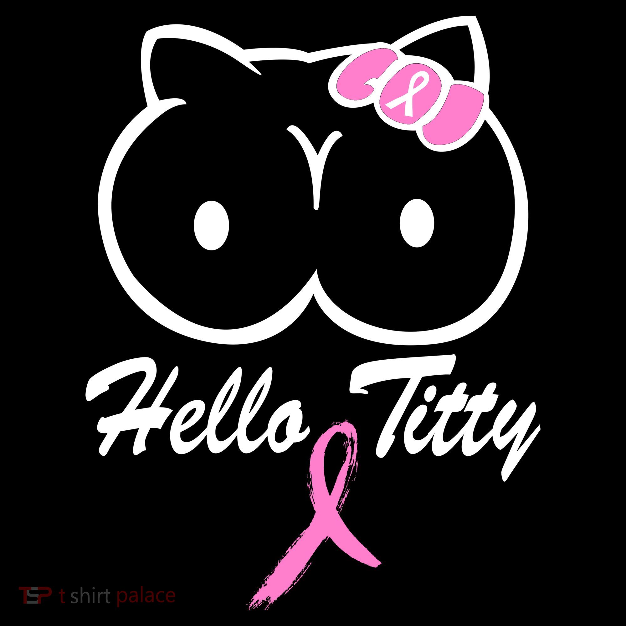 Hello Titty Breast Cancer Baby Bodysuit