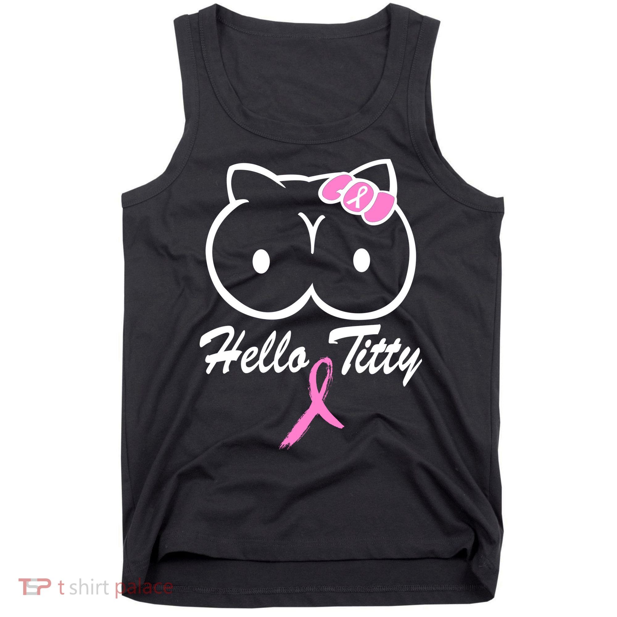 Hello Titty Breast Cancer Tank Top