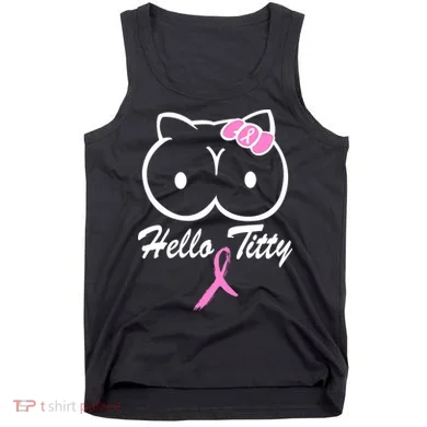 Hello Titty Breast Cancer Tank Top