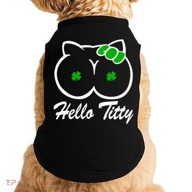 Hello Titty Irish Clover Doggie Tank