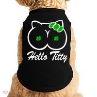 Hello Titty Irish Clover Doggie Tank thumb 0