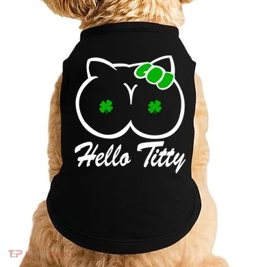 Hello Titty Irish Clover Doggie Tank
