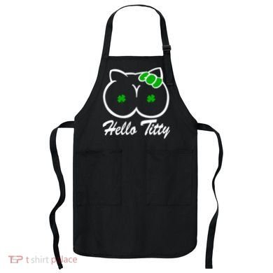 Hello Titty Irish Clover Apron