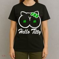 Hello Titty Irish Clover T-Shirt thumb 4