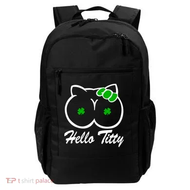 Hello Titty Irish Clover Backpack