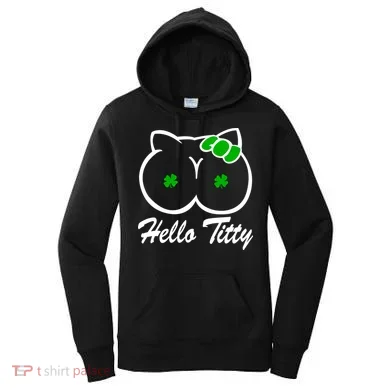 Hello Titty Irish Clover Women's Hoodie
