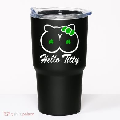 Hello Titty Irish Clover Tumbler