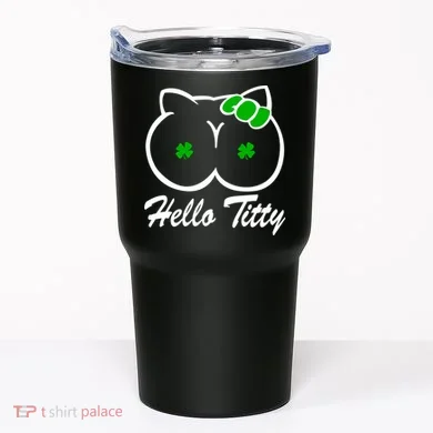 Hello Titty Irish Clover Tumbler