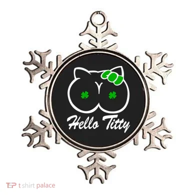 Hello Titty Irish Clover Ornament