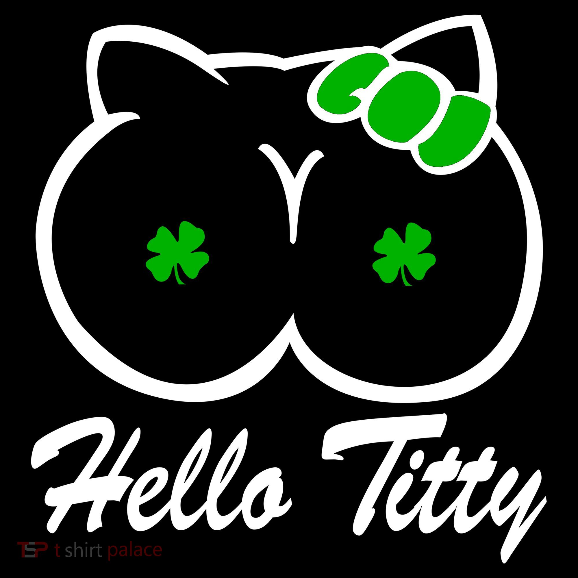 Hello Titty Irish Clover Ornament
