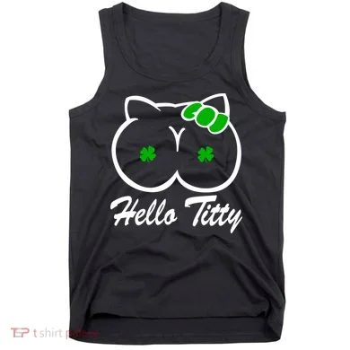 Hello Titty Irish Clover Tank Top