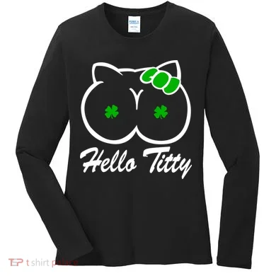 Hello Titty Irish Clover Women's Long Sleeve Shirt