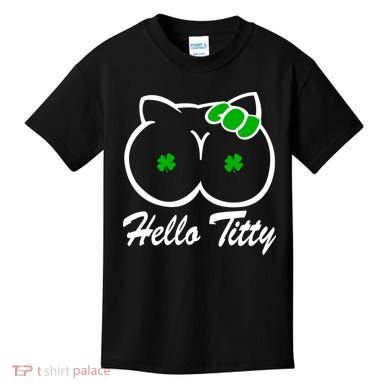Hello Titty Irish Clover Kids T-Shirt