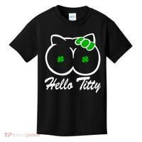 Hello Titty Irish Clover Kids T-Shirt thumb 0