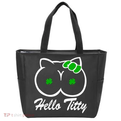 Hello Titty Irish Clover Tote Bag