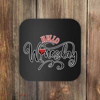 Hello Wednesday Wine Coaster thumb 0