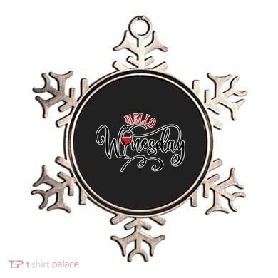 Hello Wednesday Wine Ornament