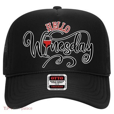 Hello Wednesday Wine Hat
