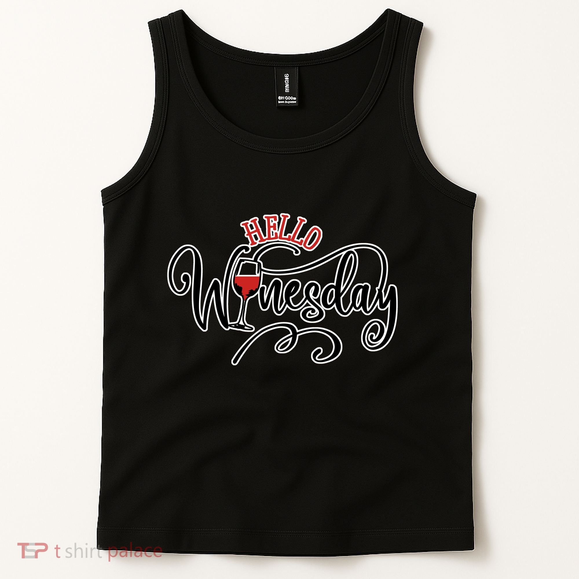 Hello Wednesday Wine Tank Top