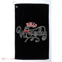 Hello Wednesday Wine Golf Towel thumb 0