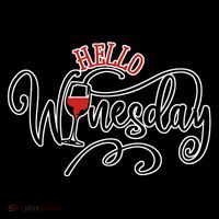 Hello Wednesday Wine Women's T-Shirt thumb 6