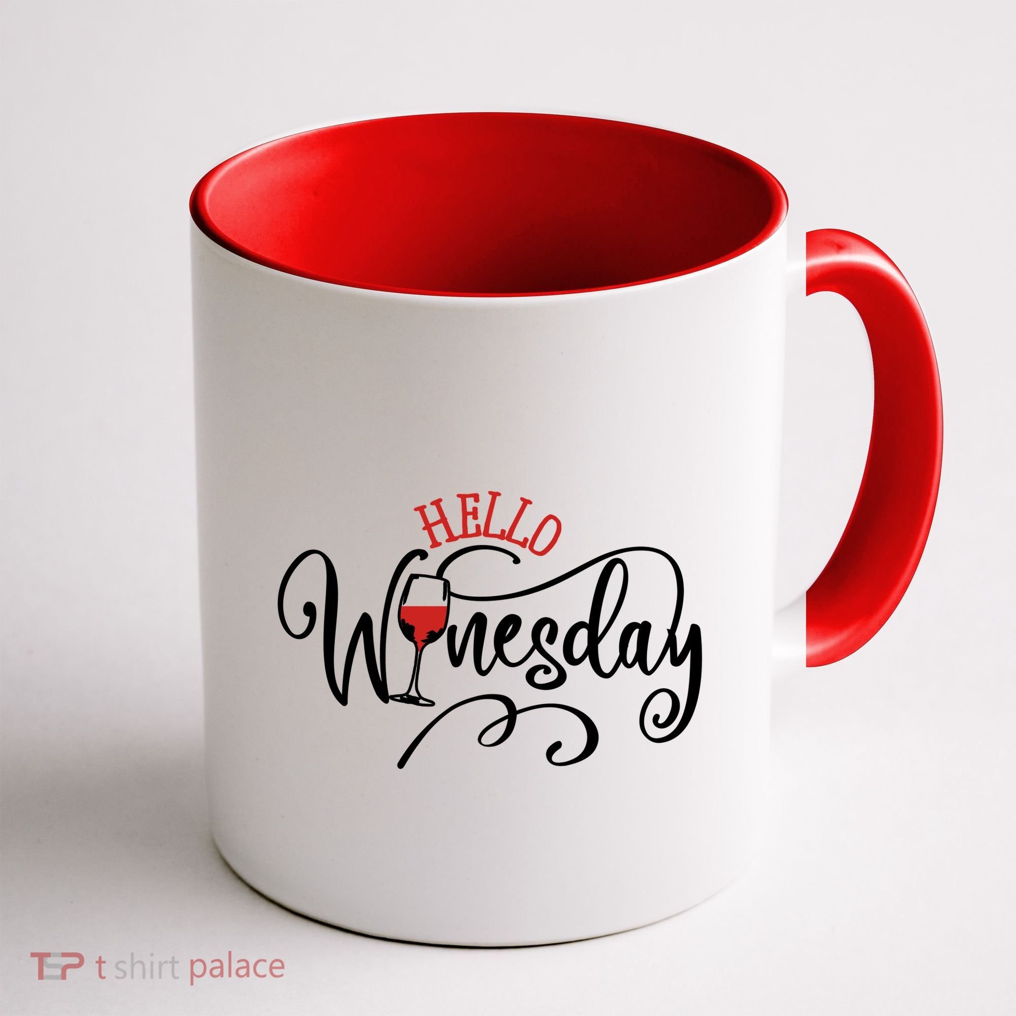 Hello Wednesday Wine Coffee Mug
