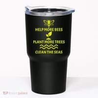 Help Bees Plant Trees Clean The Seas Tumbler thumb 0