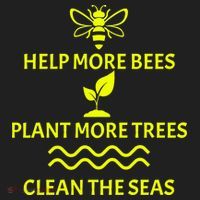 Help Bees Plant Trees Clean The Seas Tumbler thumb 3