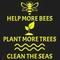 Help Bees Plant Trees Clean The Seas Tumbler thumb 3