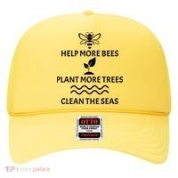 Help Bees Plant Trees Clean The Seas Hat thumb 0