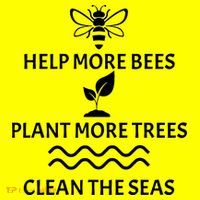 Help Bees Plant Trees Clean The Seas Kids T-Shirt thumb 4