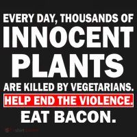 Help End The Violence Eat Bacon  USA-Made Doggie Bandana thumb 2