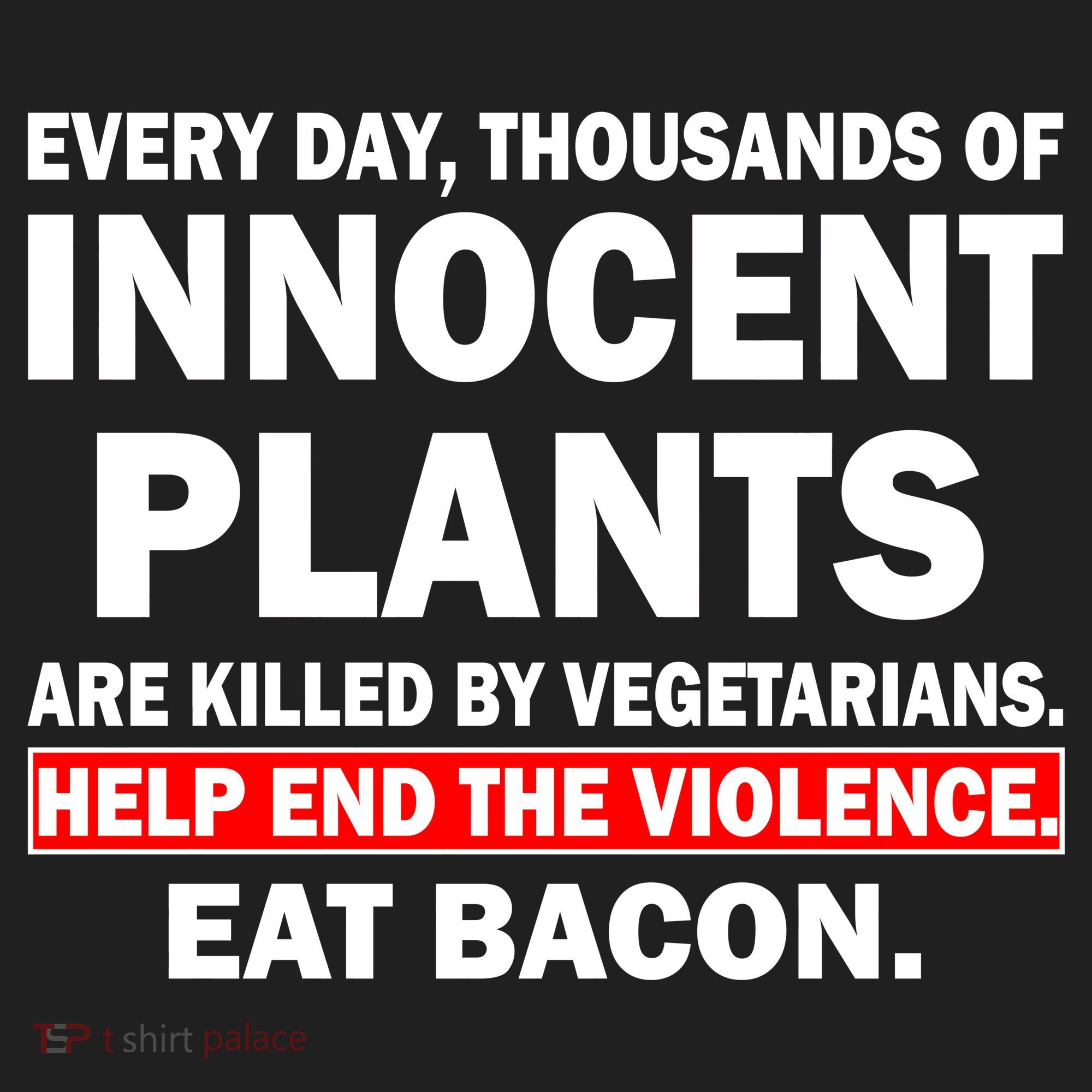 Help End The Violence Eat Bacon  Beanie