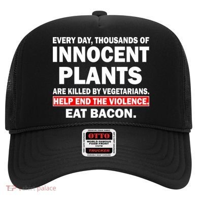 Help End The Violence Eat Bacon  Hat