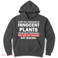 Help End The Violence Eat Bacon  Hoodie thumb 0