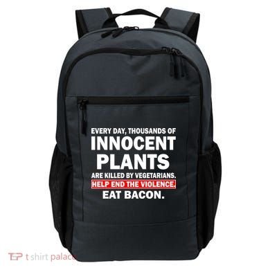 Help End The Violence Eat Bacon  Backpack