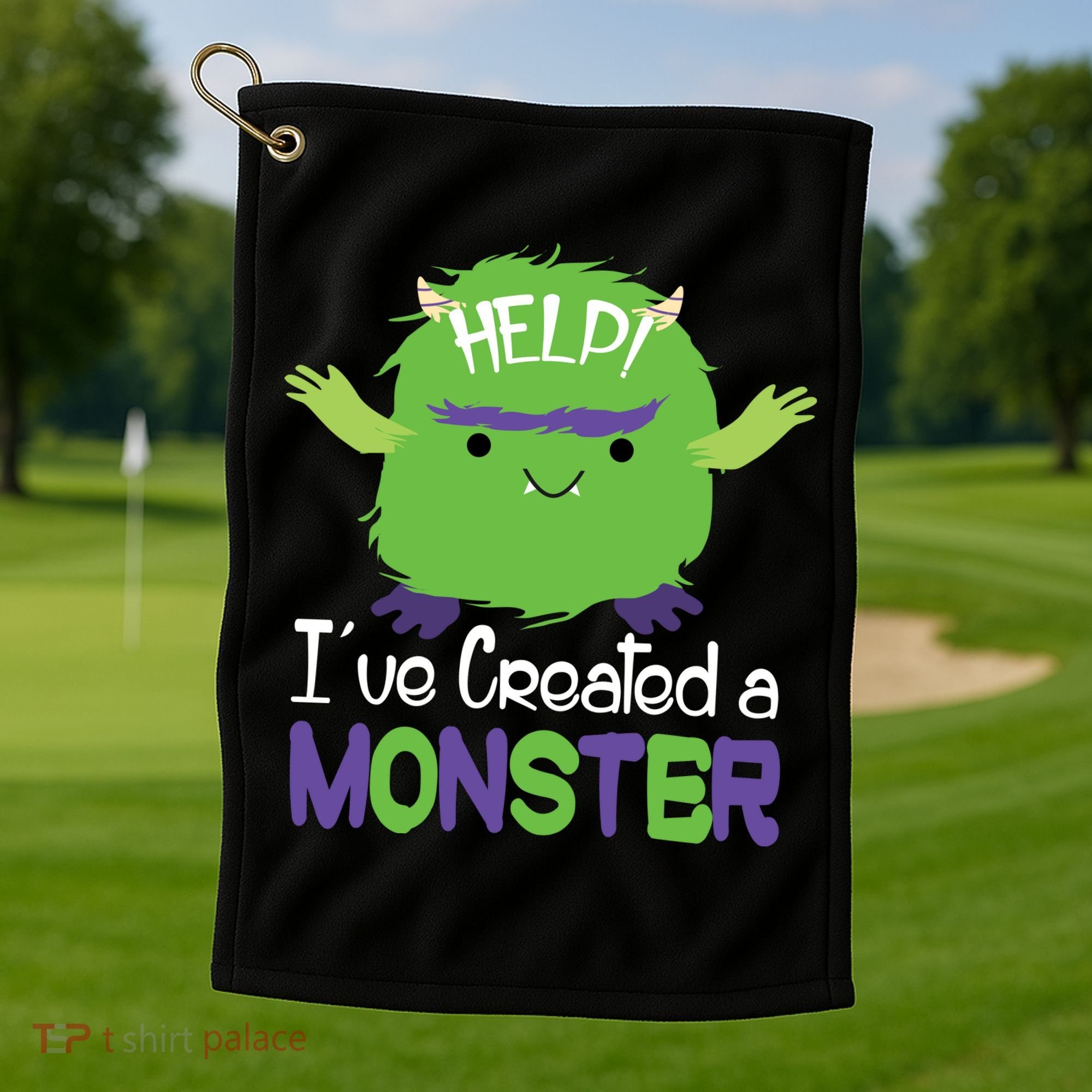 Help I've Created A Monster Golf Towel