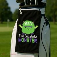 Help I've Created A Monster Golf Towel thumb 2
