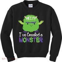 Help I've Created A Monster Kids Sweatshirt thumb 0