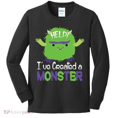 Help I've Created A Monster Kids Long Sleeve Shirt